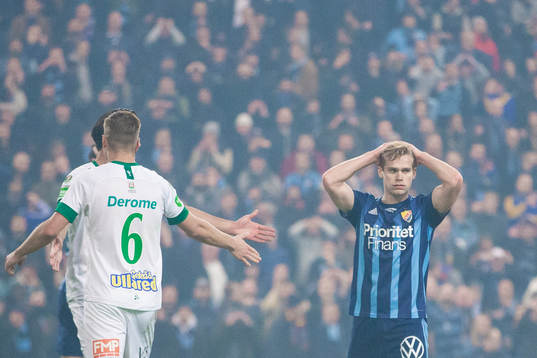 Djurgårdens Hampus Finndell deppar