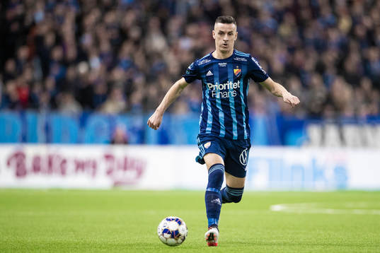 Djurgårdens Haris Radetinac  fotbollsmatchen i Allsvenskan