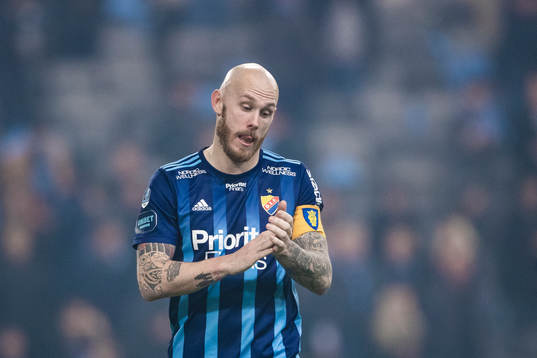 Djurgårdens Magnus Eriksson deppar