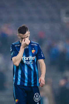 Djurgårdens Haris Radetinac deppar