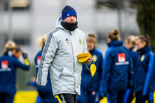 Peter Gerhardsson, head coach of the Swedish women's