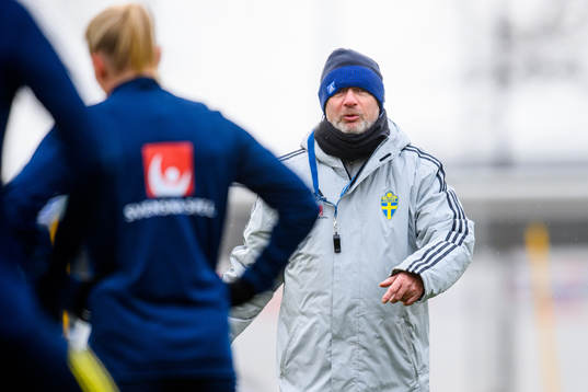 Peter Gerhardsson, head coach of the Swedish women's