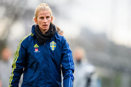 Sofia Jakobsson of the Swedish women's national football