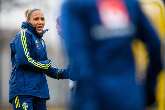 Madelen Janogy of the Swedish women's national football team