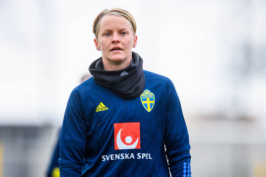 Nilla Fischer of the Swedish women's national football team