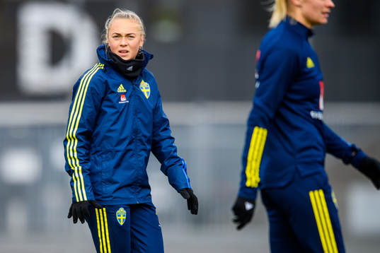 Hanna Bennison of the Swedish women's national football team