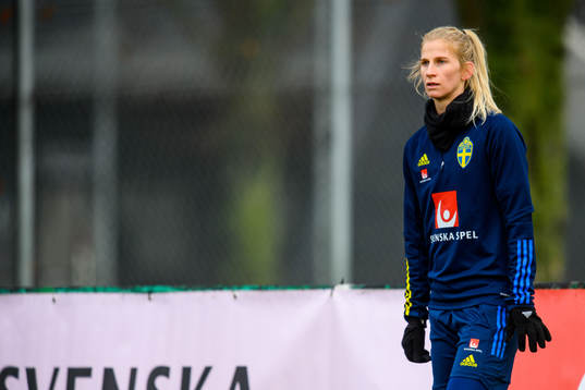 Sofia Jakobsson of the Swedish women's national football