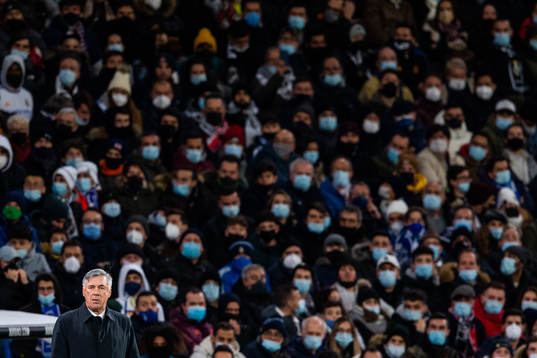 Head coach Carlo Ancelotti of Real Madrid