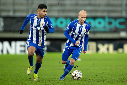 IFK Göteborgs Hosam Aiesh och Robin Söder