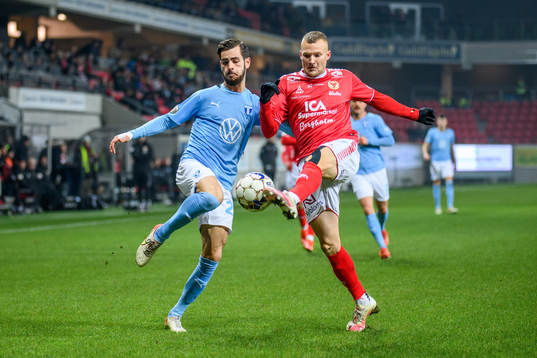 Malmö FFs Adi Nalic och Kalmars Rasmus Sjöstedt