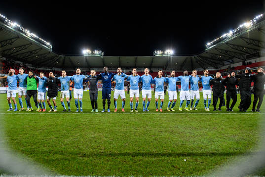Malmö FFs spelare jublar