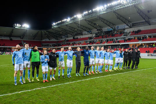 Malmö FFs spelare jublar