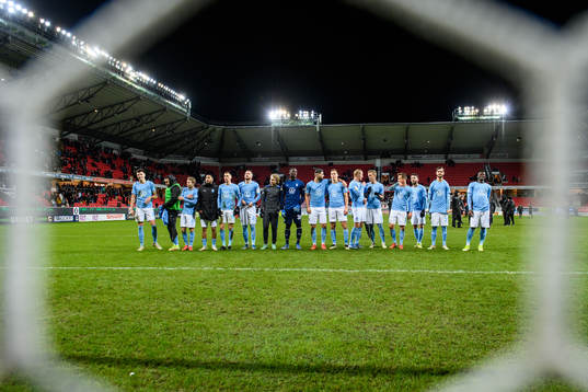 Malmö FFs spelare jublar