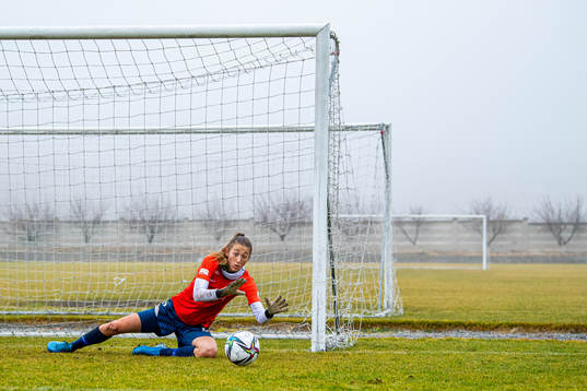 Goalkeeper Cecilie Fiskerstrand of the Norwegian women's