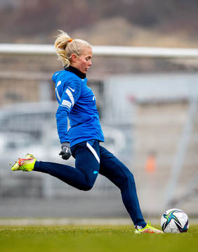 Guro Bergsvand of the Norwegian women's national football