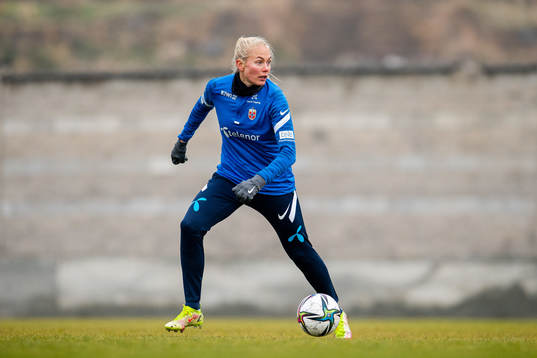 Guro Bergsvand of the Norwegian women's national football