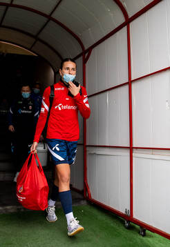 Goalkeeper Rugile Rulyte of the Norwegian women's national