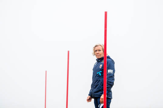 Gunnvor Halmøy, physio of the Norwegian women's national