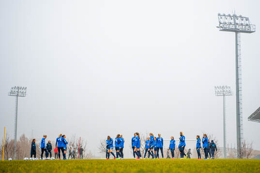 Players of the Norwegian women's national football team