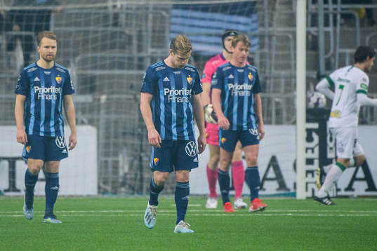 Djurgårdens Jacob Une Larsson, Hampus Finndell och Rasmus