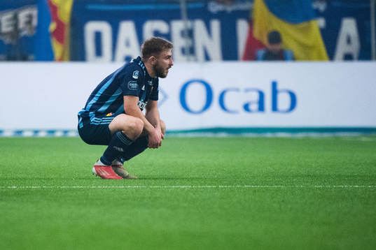 Djurgårdens Rasmus Schülle deppar