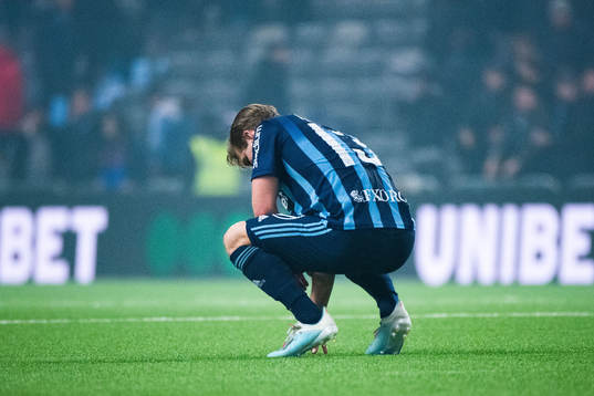 Djurgårdens Hampus Finndell deppar