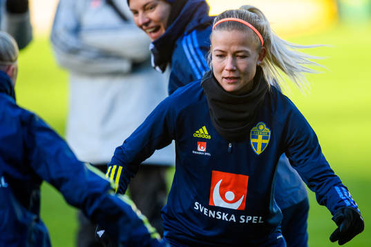 Hanna Glas of the Swedish women's national football team