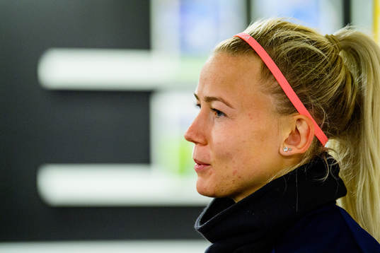 Hanna Glas of the Swedish women's national football team is