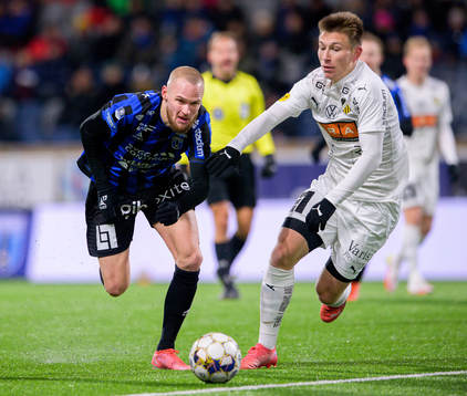 Sirius Adam Ståhl och Häckens Kristoffer Lund Hansen