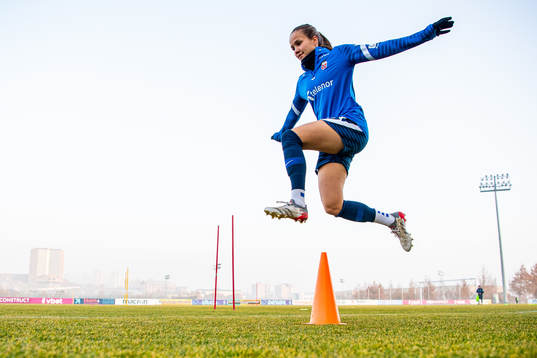 Guro Reiten of the Norwegian women's national football team