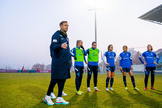Martin Sjögren, head coach of the Norwegian women's