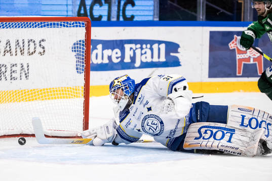 0-2 bakom Leksands målvakt Kasimir Kaskisuo