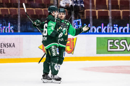Färjestads Joel Nyström jublar