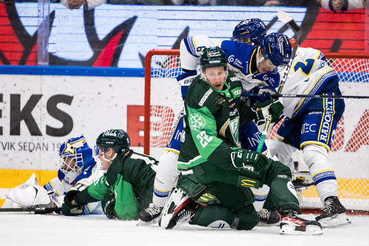 Färjestads Per Åslund och Leksands Alexander Lundqvist