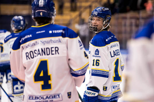 Leksands Lucas Lagerberg jublar