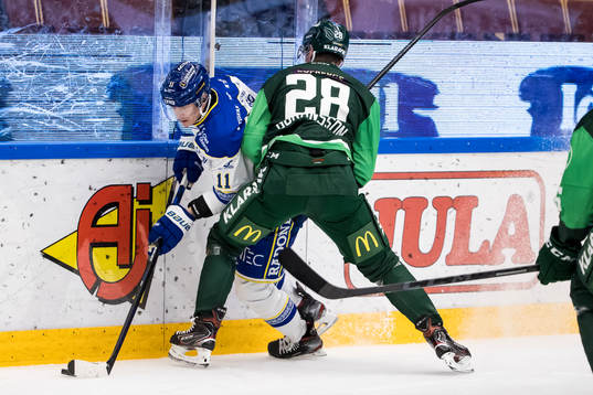 Leksands Martin Karlsson och Färjestads Mattias Göransson