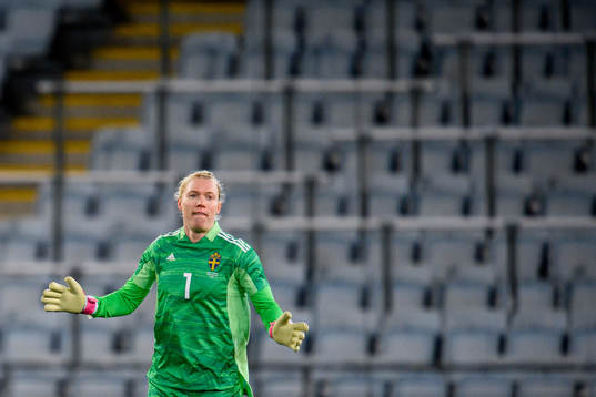Goalkeeper Hedvig Lindahl of Sweden