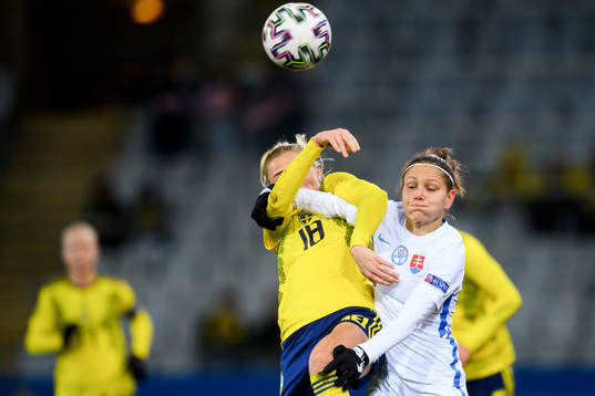 Fridolina Rolfö of Sweden and Diana Bartovicova of Slovakia