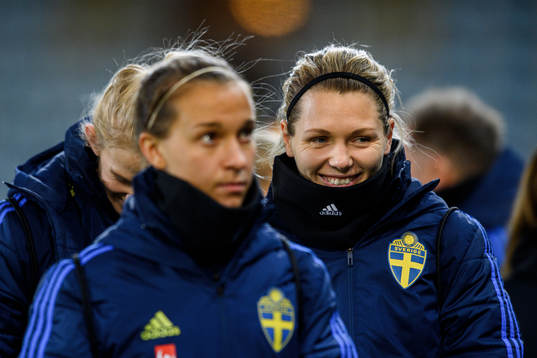 Goalkeeper Jennifer Falk of Sweden