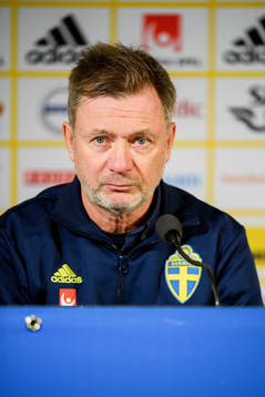 Peter Gerhardsson, head coach of Sweden