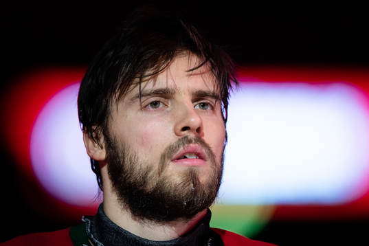 Frölundas Michael Spacek på line up innan