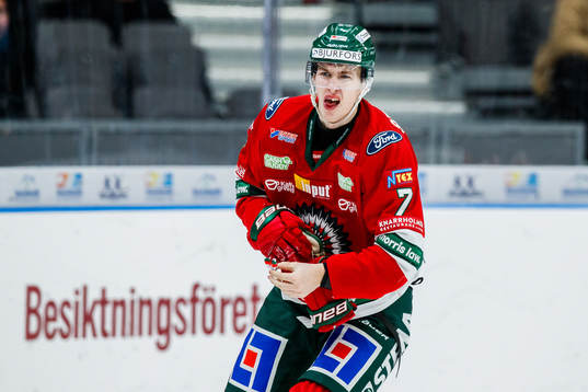 Frölundas Simon Edvinsson har ont