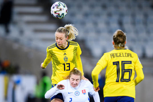 Amanda Ilestedt of Sweden and Laura Zemberyova of Slovakia