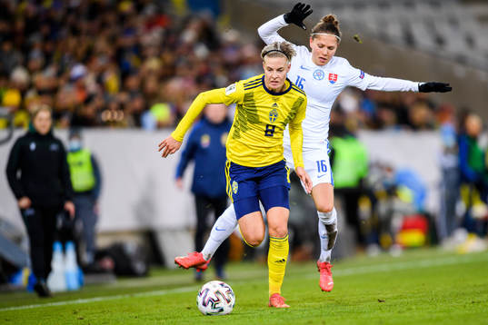 Lina Hurtig of Sweden and Diana Bartovicova of Slovakia