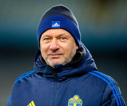 Peter Gerhardsson, head coach of Sweden