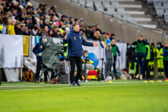 Peter Gerhardsson, head coach of Sweden