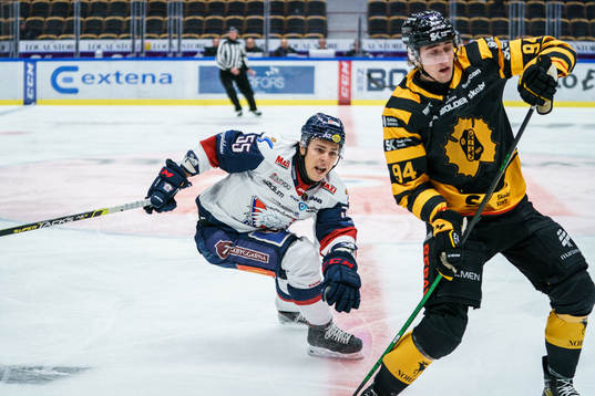 Linköpings Max Lindroth och Skellefteås Linus Karlsson