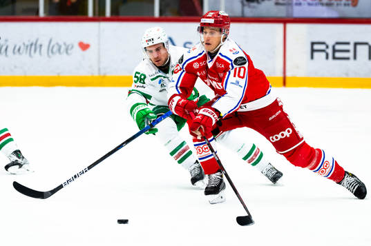 Rögles Ryan McKiernan och Timrås Robin Alvarez