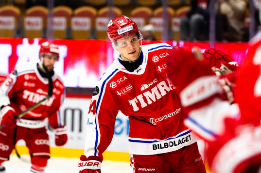 Timrås Sebastian Hartmann jublar