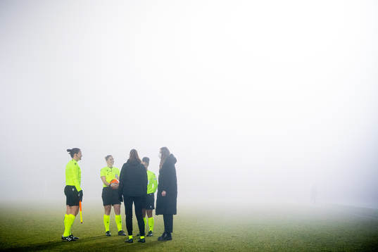 Vicotria Beyer, referee, talks to a delegate
